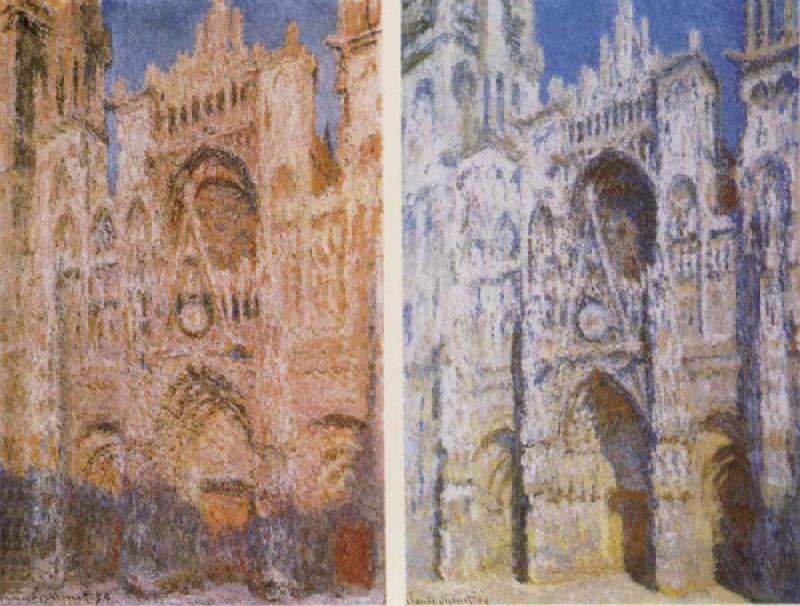 Claude Monet The West Doorway and the Cathedral of Rouen oil painting picture